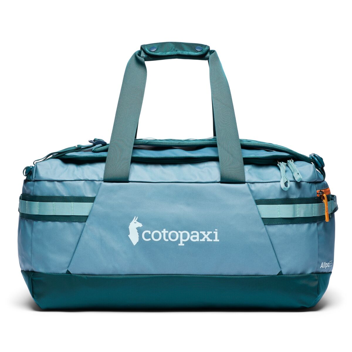 Cotopaxi Allpa Getaway 55L Duffel Bag in Blue Spruce And Abyss