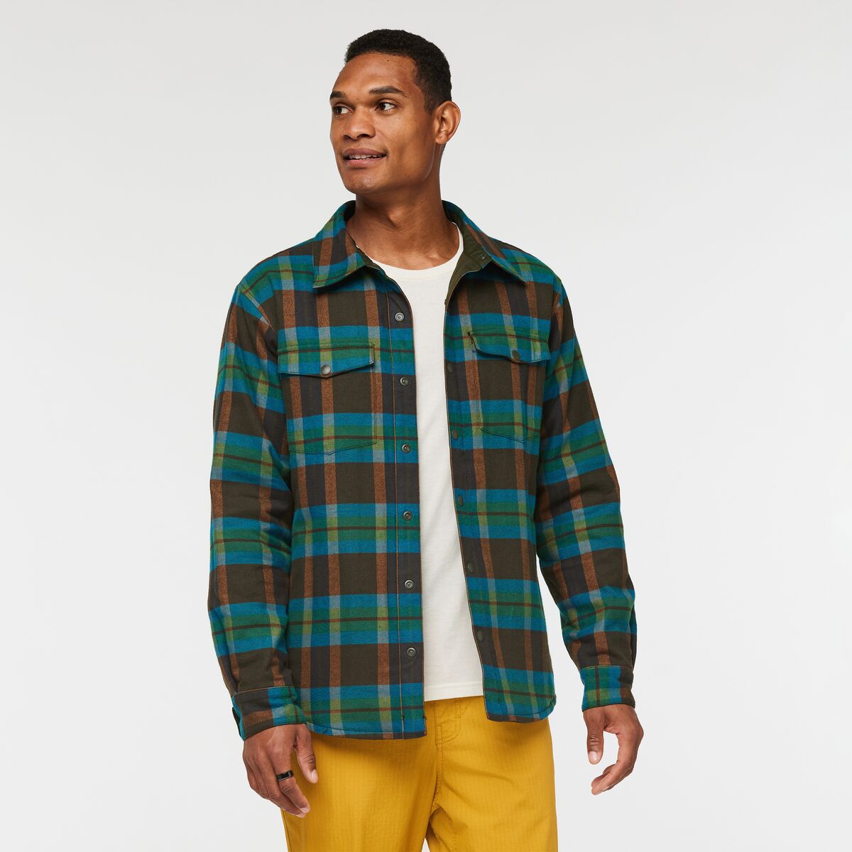 Cotopaxi Men's Salto Insulated Flannel Jacket in Woods Plaid – Cotopaxi UK