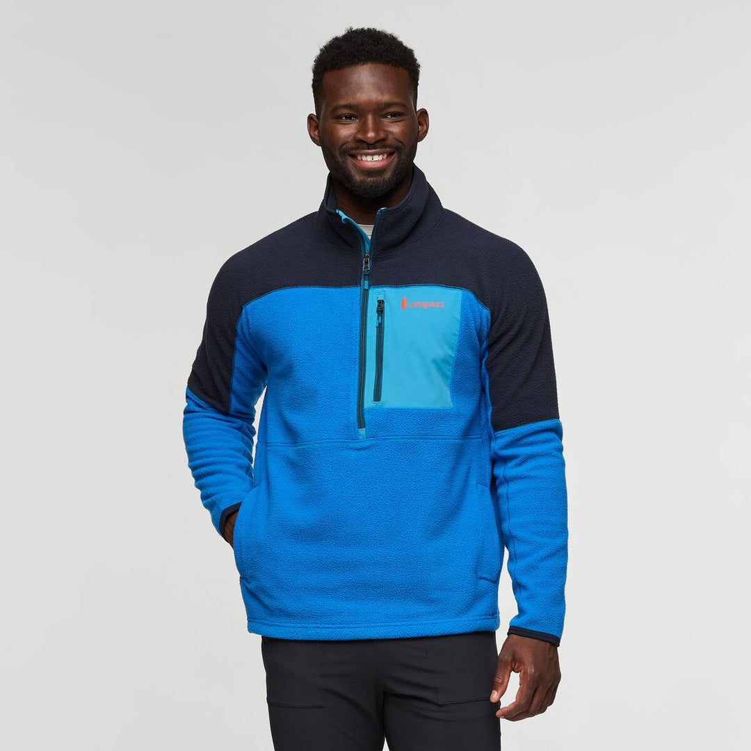 Cotopaxi Abrazo Half Zip Fleece Carbon and Atlantic Cotopaxi UK