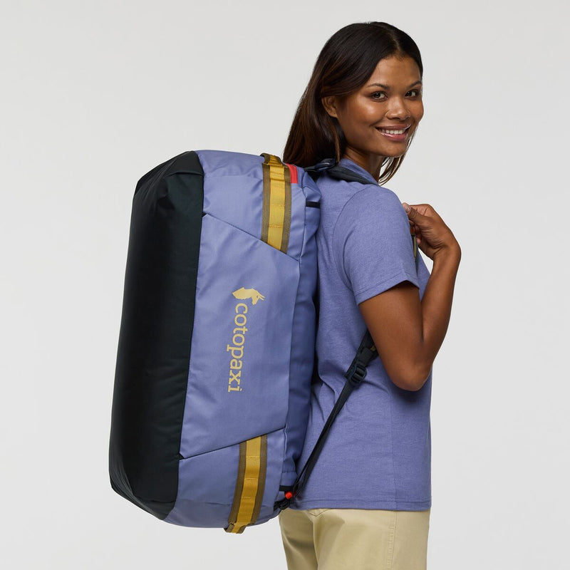 Cotopaxi Allpa Getaway 55L Duffel Bag in Blue Spruce And Abyss