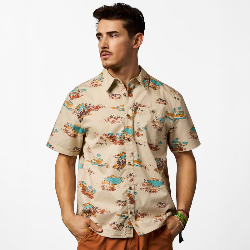 Estival Button Up Shirt - Print - Mens