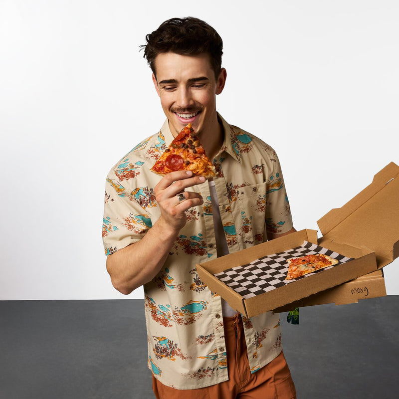 Estival Button Up Shirt - Print - Mens