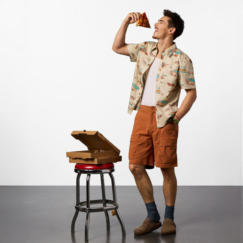 Estival Button Up Shirt - Print - Mens