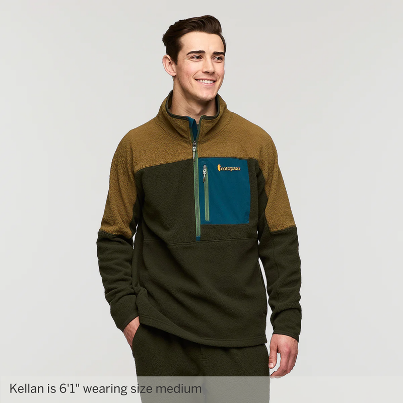 Cotopaxi Abrazo Half-Zip Fleece - Live Oak and Woods