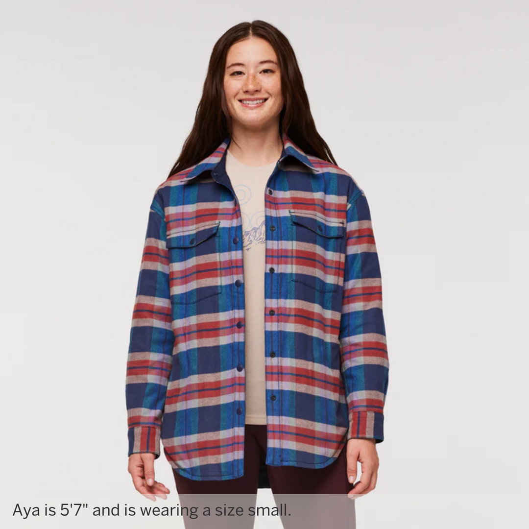 Plaid flannel jacket women's sales