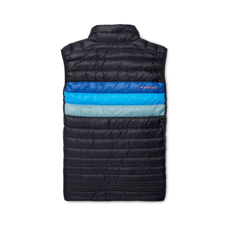 Size Medium - Cotopaxi Men’s Fuego Down Vest Black/Pacific Stripes hotsell BRAND NEW